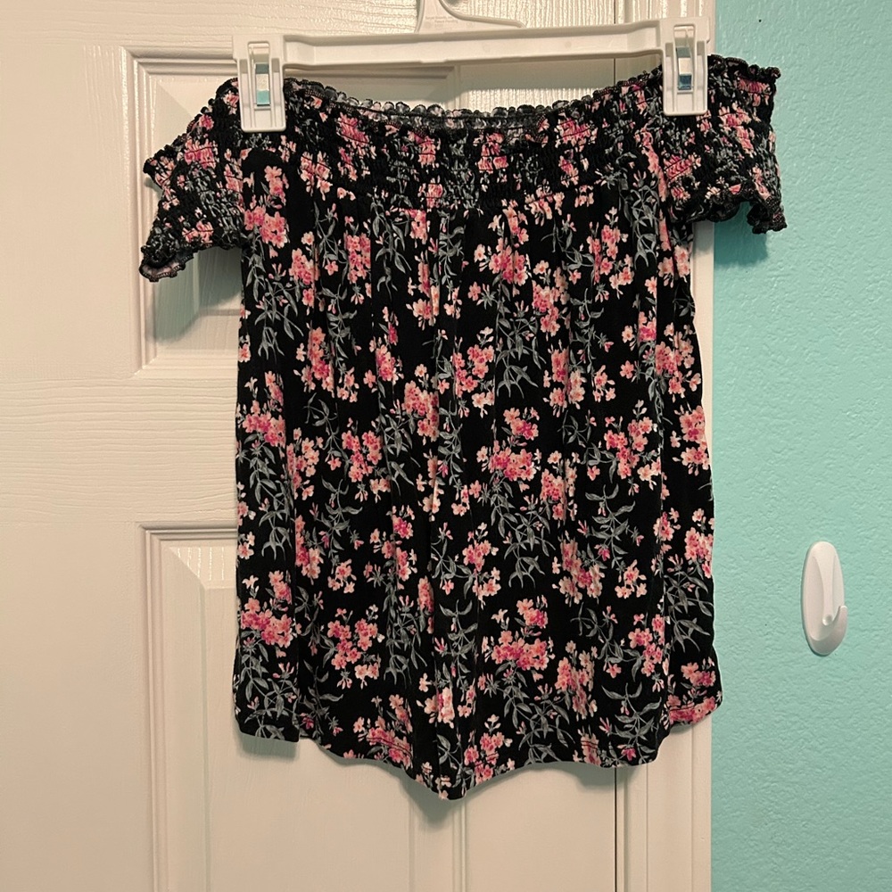 Floral off the shoulder top
